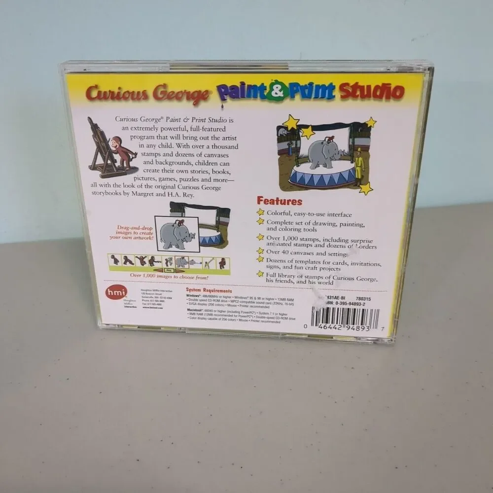 Curious George Paint & Print Studio (Windows/Mac, 1998)